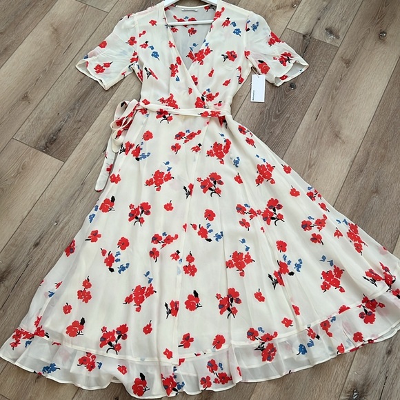 NWT Reformation Napa Wrap Dress size Small - Picture 12 of 13